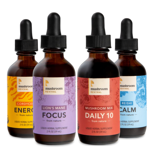 Revive Your Health Mushroom Tinctures - Cordyceps, Lion's Mane, -Mushroom Revival
