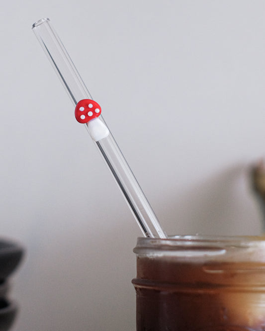 Mushroom Glass Drinking Straw - Mushroom Revival - Main