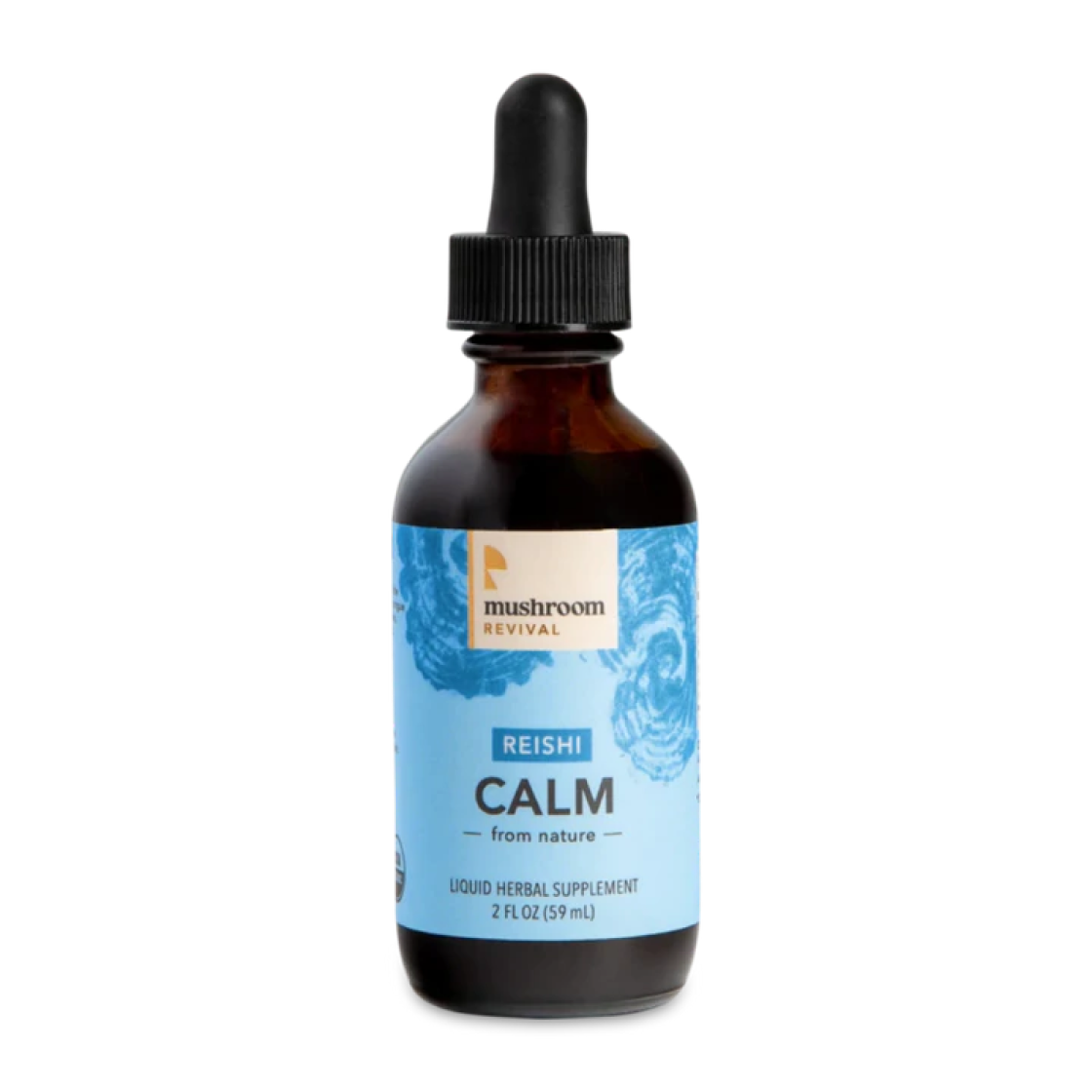Calm Reishi Tincture -Liquid Herbal Supplement - Mushroom Revival